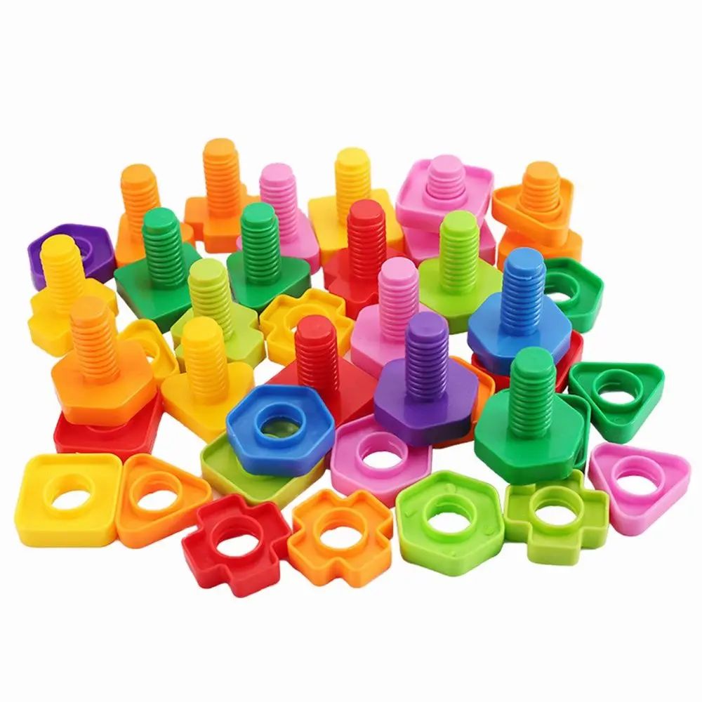 10/20Pcs Set Screw Building Blocks Creative Mosaic Puzzle To