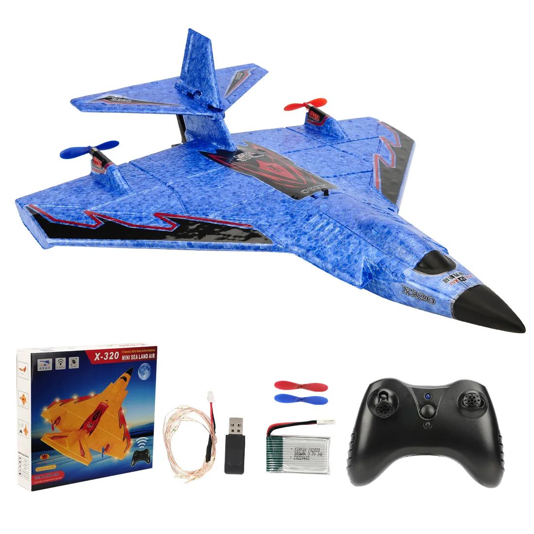 X320 RC Plane Water, Land and Air remote Control Glider EPP