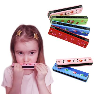 16 Holes Cute Harmonica Musical Instrument Montessori Educat