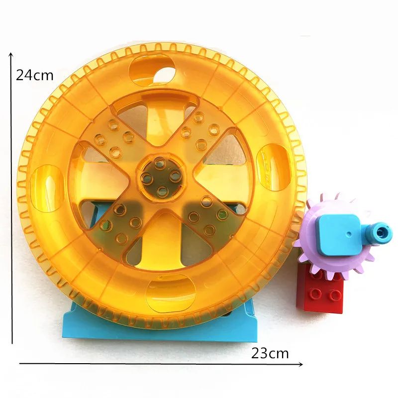 Marble Run Whaterwheel Coaster Circulation Gear Wheel Creati