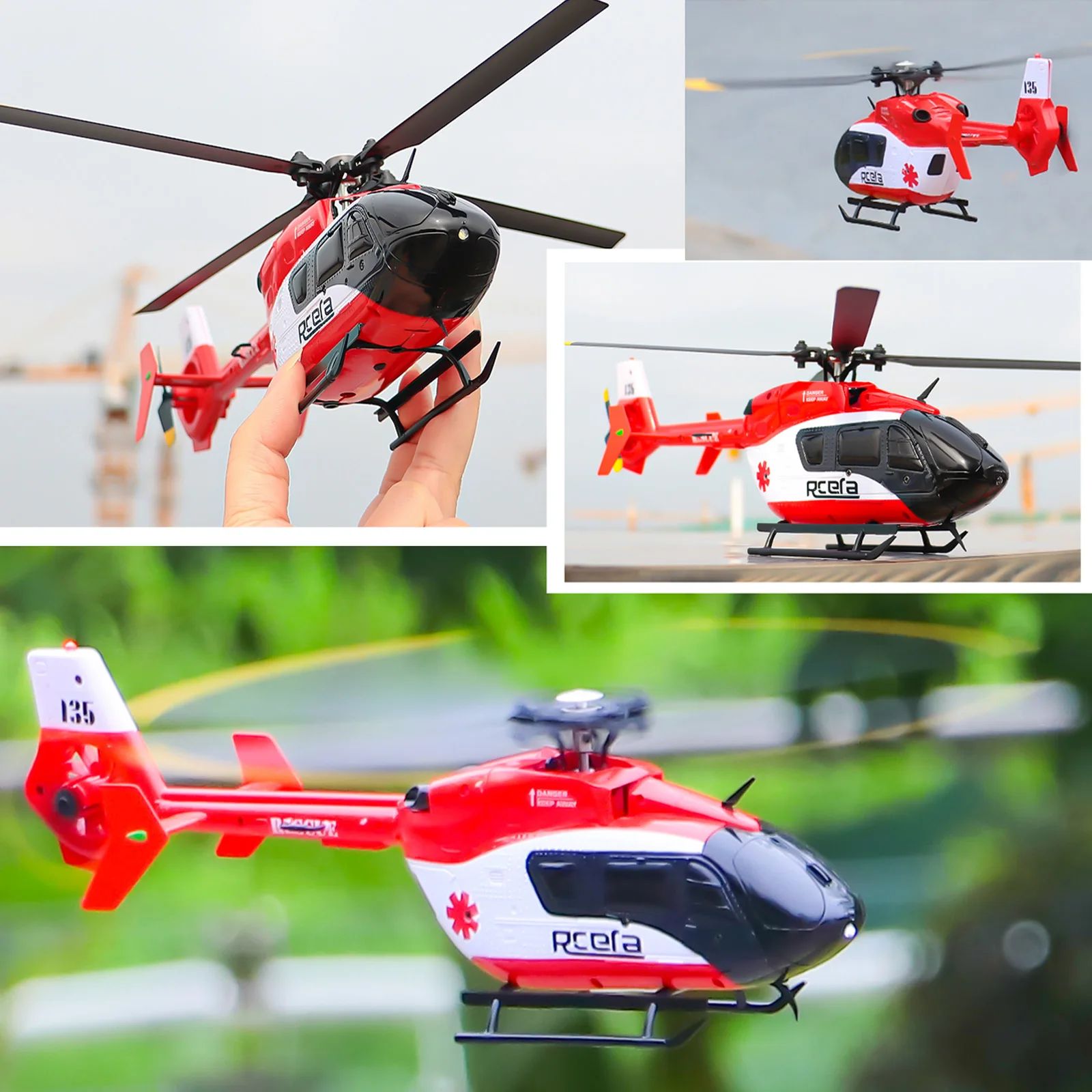 EC-135 Scaled 100 Size 4 Channels Gyro Stabilized RC Helicop