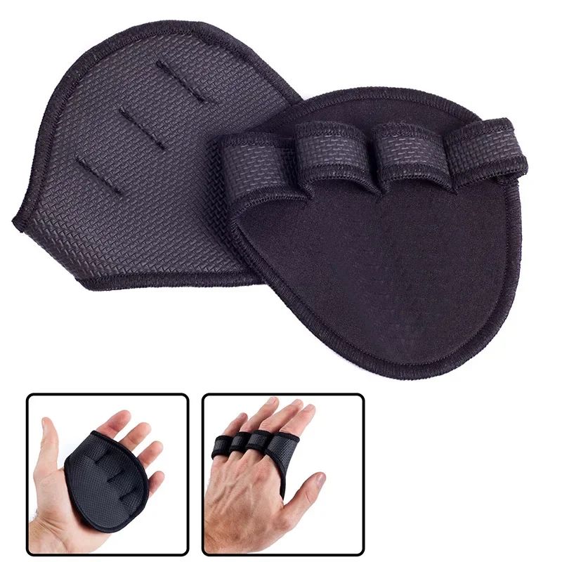 2PCS Neoprene Grip Pads Lifting Grips Gym Workout Gloves Wei