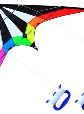 NEW Arrive 48 Inch Rainbow  Professional Dual Line Stunt Kit