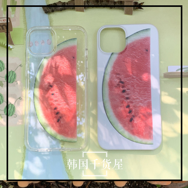 极简创意西瓜情侣手机壳13promax