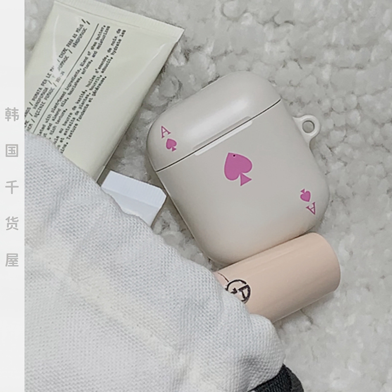 seasoning objet韩国代购ins风小众设计粉色扑克牌airpods pro2代耳机壳