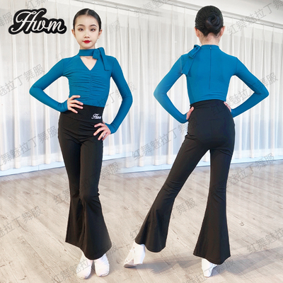 秋冬网红款拉丁舞裤子套装练功服