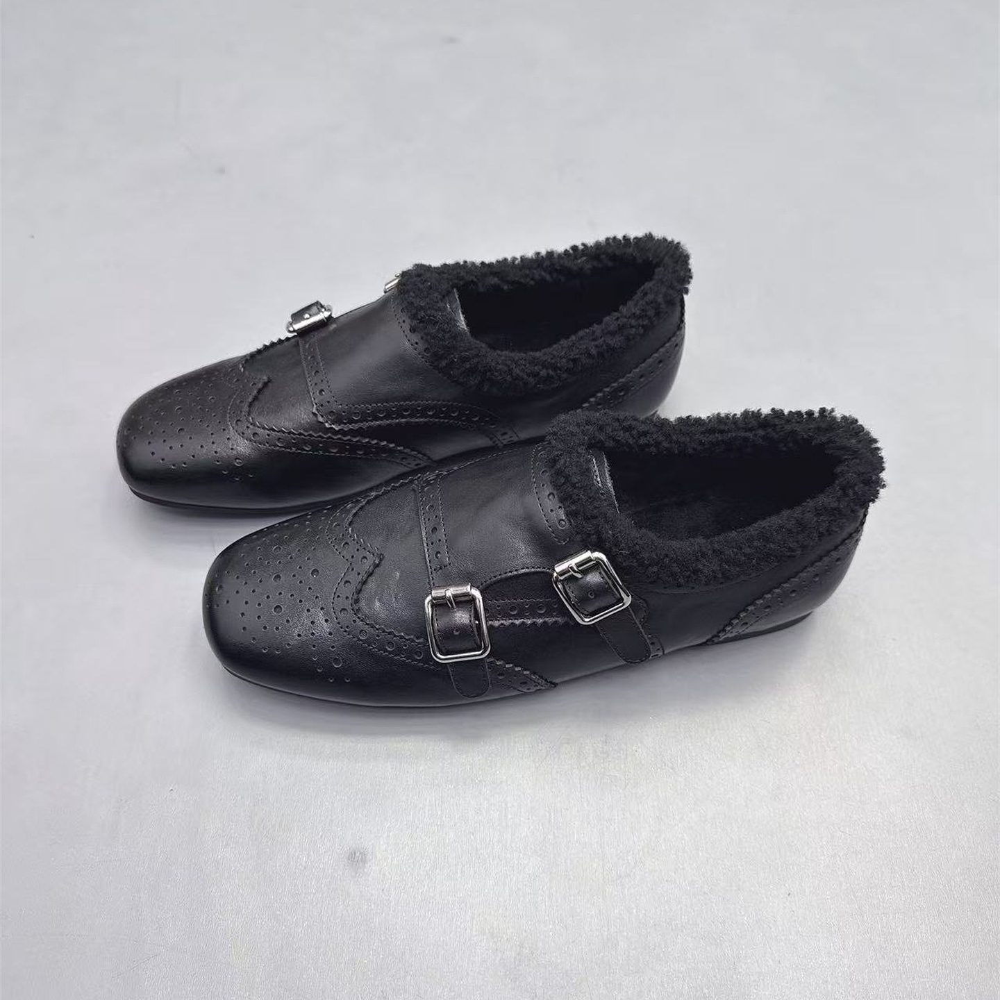 【现货送退货宝】软底加绒小皮鞋