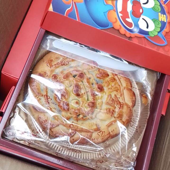 台湾风狮爷大饼糕点手工红豆麻薯风狮爷大饼