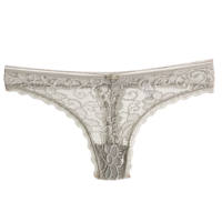 Pure sensual underwear for women: Low-waisted, hot, transparent lace, comfortable, breathable, quick-drying, pure cotton thong for women thumbnail 3