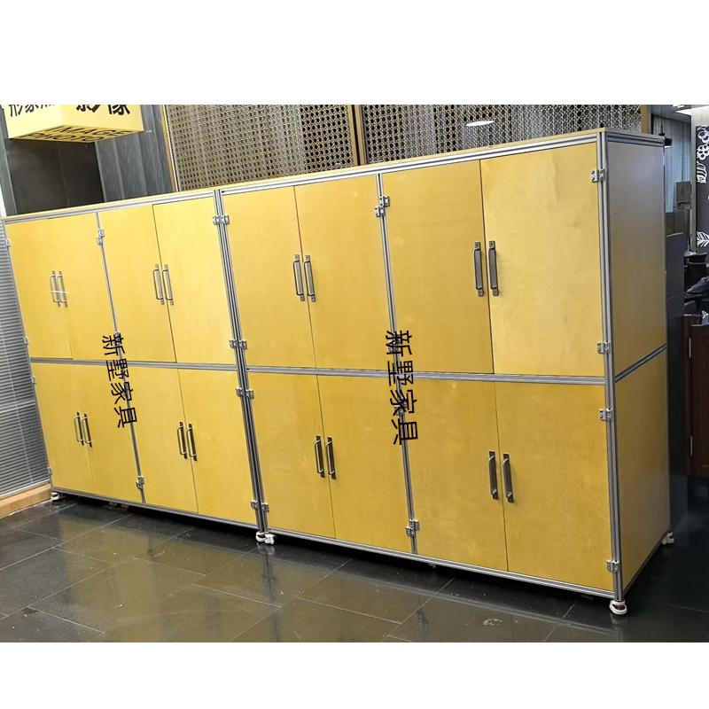 铝型材柜子多层置物架书柜储物柜