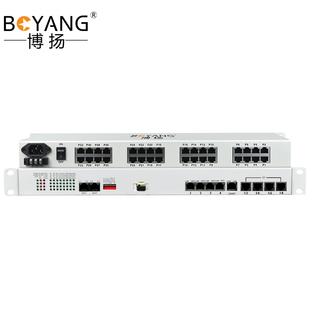 博揚(yáng) 8路E1 32路電話 4路千兆以太網(wǎng)隔離單 綜合業(yè)務(wù)電話光端機(jī)