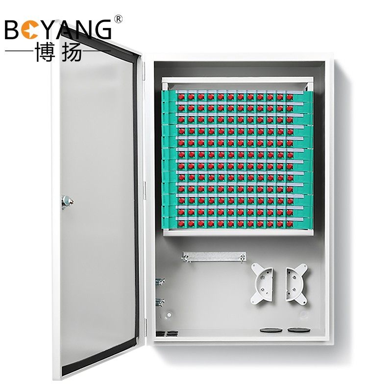 博扬(boyang)室外光缆交接箱/光纤配线柜144芯满配fc熔纤盘ftt