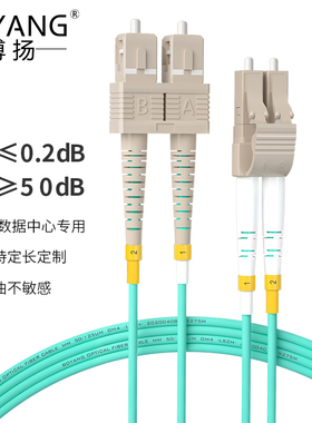 博扬（BOYANG）BY-1515M-OM4 高速万兆光纤跳线15米SC-LC多模双