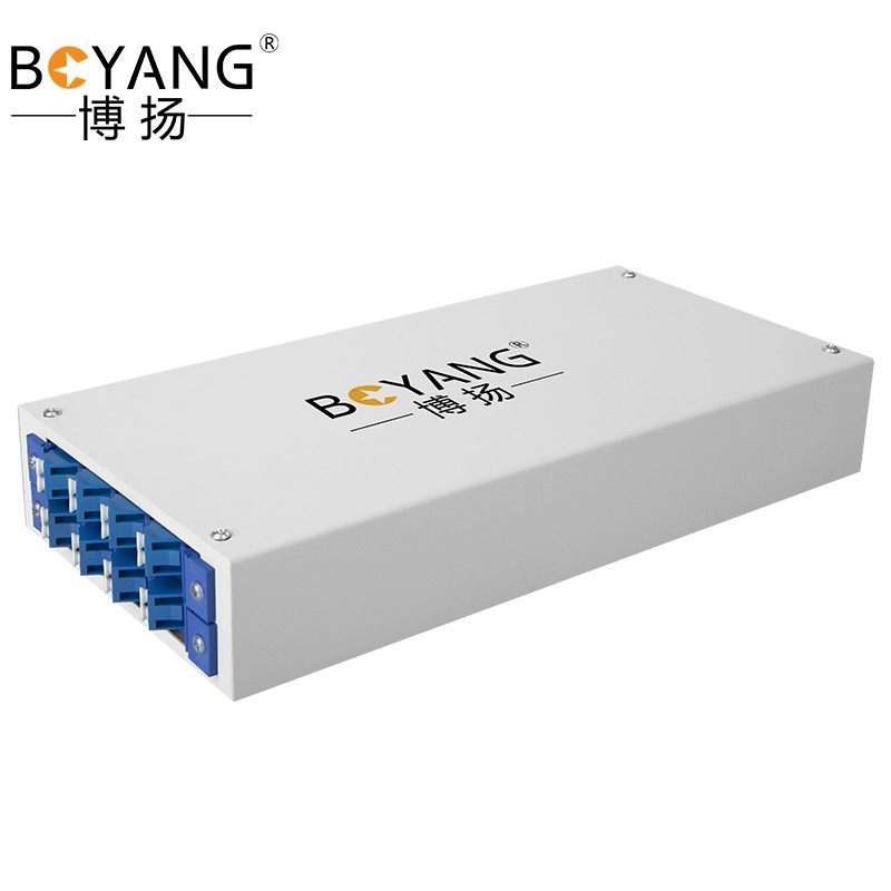 博扬 8口光纤终端盒16芯通用型lc口光纤盒子【满配 by-lcmm-16