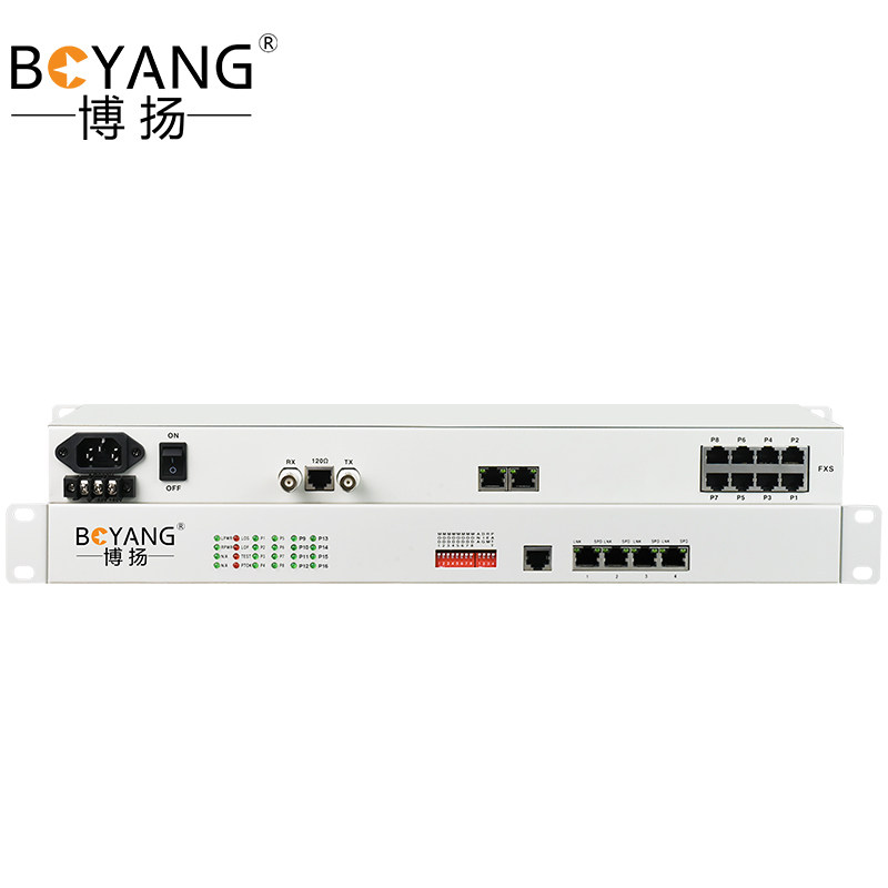 博扬(BOYANG)BY-E1-4P4H-IFE PCM电话语音复用设备光端机E1转4路