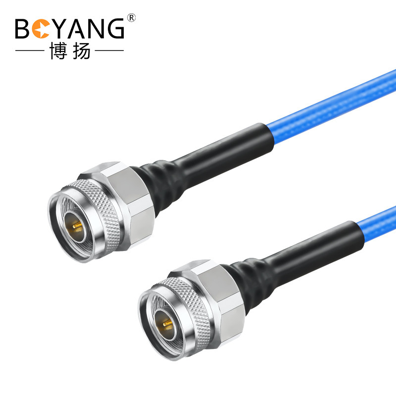 博扬 N-N公18G稳幅稳相射频连接线50欧 0.5米 微波同轴电缆组件