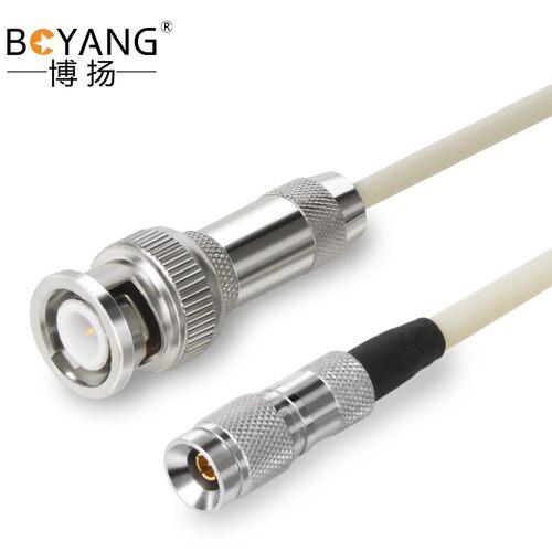博扬 2M跳线BNC-CC4 2M兆E1接头成品跳线syv75-2-1同轴电缆DDF2米