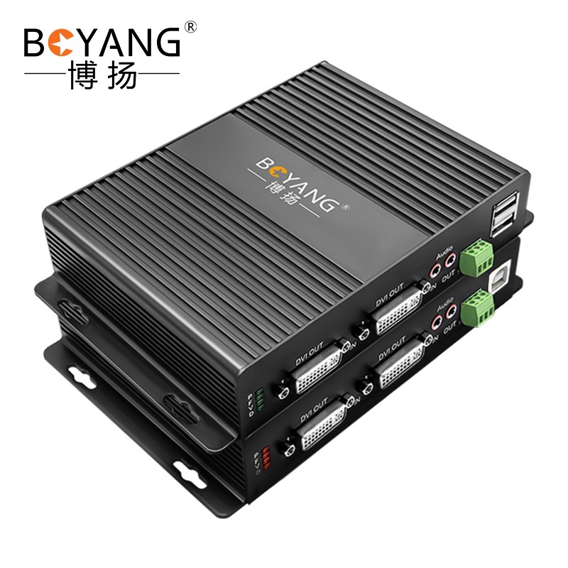 博扬 非压缩全高清DVI视频光端机1路视频+环出+独立双向音BY-1DUS