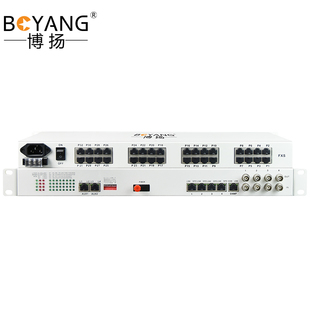 16電話 博揚 綜合業務光端機 4E1 4百兆以太網物理隔離單 8磁石