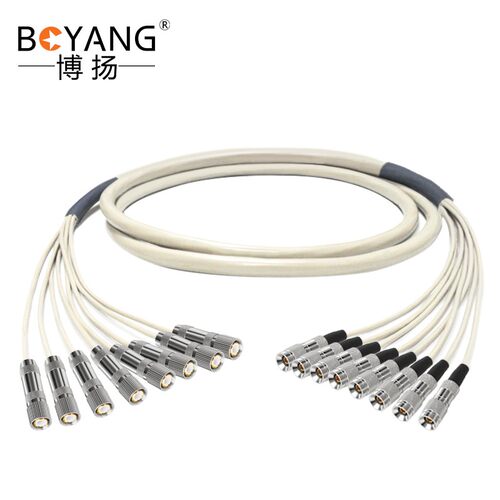 博扬 2M跳线L9-CC4 2M兆E1接头成品跳线syv75-2-1同轴电缆DDF转