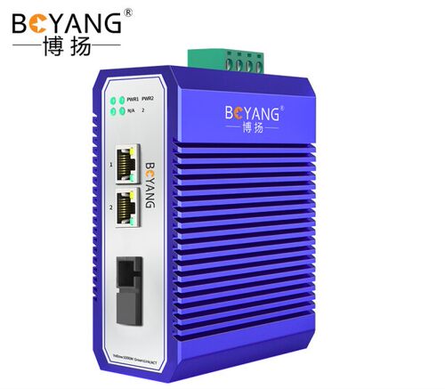 博扬（BOYANG）BY-GG102A/B工业级光纤收发器千兆一光二电单模单