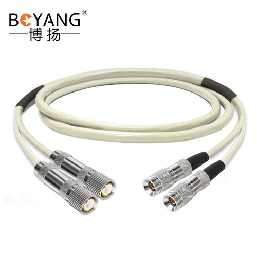 博扬 2M跳线L9-CC4 2M兆E1接头成品跳线syv75-2-1同轴电缆DDF转
