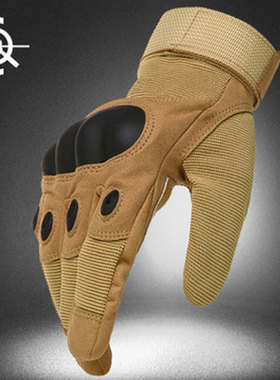 户外战术手套男全指手套O记特种兵防滑作战手套防割正品