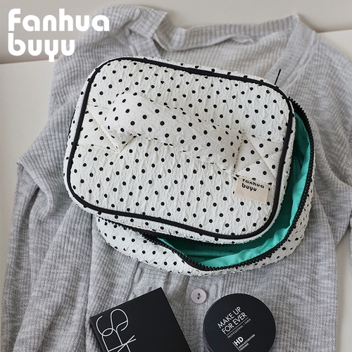 梵花不语 Косметичка, сумка через плечо, вместительная и большая портативная коробка для хранения для путешествий, сумка-органайзер