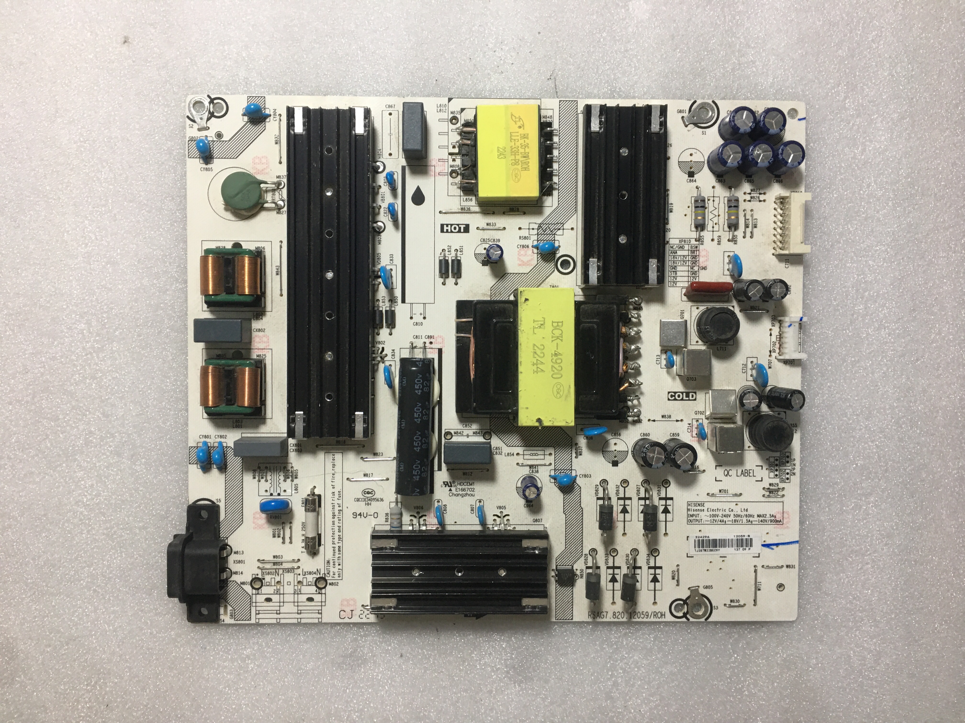 海信RSAG7.820.12059电视电源板