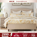 HarborHouse美式 家具婚床主卧大床卧室软包布艺1米8双人床1米5