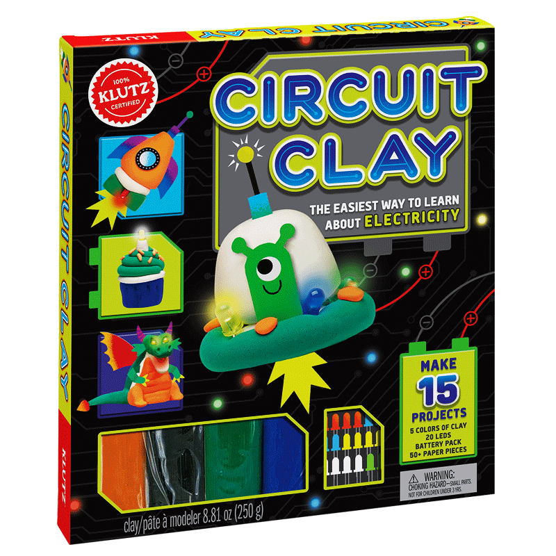 进口原版 英文原版 KLUTZ Circuit Clay Science Kit SETM 科普电路粘土的简单方法 手工 DIY 学习电的简单方法 英文版进口童书
