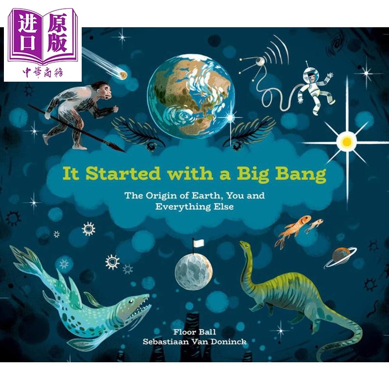 进口原版 *STEAM 大爆炸起源 It Started with a Big Bang 儿童百科宇宙太空知识绘本人类起源 精装 英文原版 7-12   Kids Can Pre