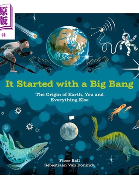 进口原版 *STEAM 大爆炸起源 It Started with a Big Bang 儿童百科宇宙太空知识绘本人类起源 精装 英文原版 7-12   Kids Can Pre