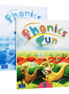 进口原版 香港朗文少儿英语自然拼读5级别 学生用书含练习册Longman Phonics Fun 5英文原版 新版朗文幼儿小学英语分级阅读教材