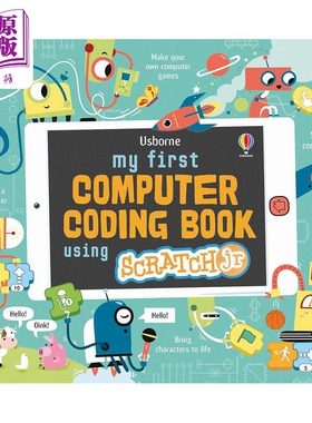 进口原版 *我的Scratch编程书 My first computer coding book using ScratchJr 英文原版 儿童科普绘本 知识百科读   Usborne Pub