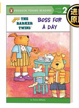 进口原版 英文原版 Boss for a Day The Barker Twins 巴克双胞胎系列 一天老板 企鹅青少分级阅读2级 英文版 进口英语原版书籍