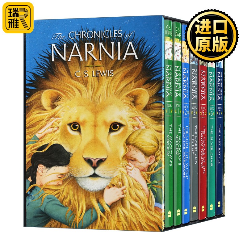 进口原版 英文原版 The Chronicles of Narnia Hardcover 7-Book Box Set 纳尼亚传奇7本精装盒装 英文版 进口英语原版书籍