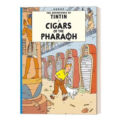 进口原版 Cigars Of The Pharaoh 丁丁历险记之法老的 英版 The Adventures Of Tintin 英文版 进口英语原版书籍 英文原版