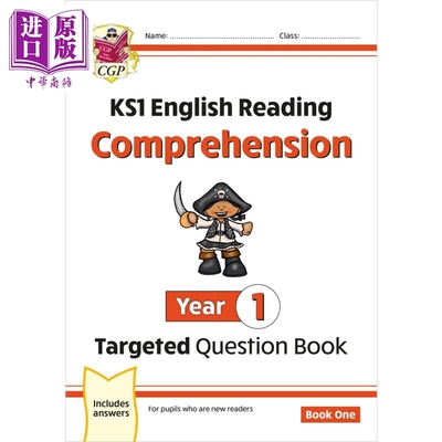 进口原版 *英国CGP KS1 English Targeted Question Book: Year 1 Comprehension - Book 1   CGP