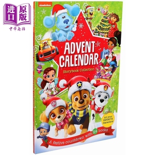 进口原版 *尼克频道倒数书 Nickelodeon Storybook Collection Advent Calendar 英文原版 儿童绘本卡通动画图画书    Printers Ro