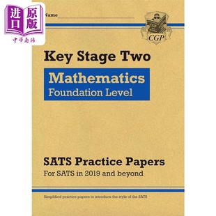 Maths for 2025 CGP 进口原版 Foundation SATS tests Practice Targeted Level Papers KS2 the 英国CGP