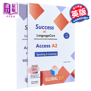 进口原版 ELT 12岁 成功国际语言认证考试少儿A2 LanguageCert GLOBAL SELT自学套装 含答案 ESOL SＵＣcess