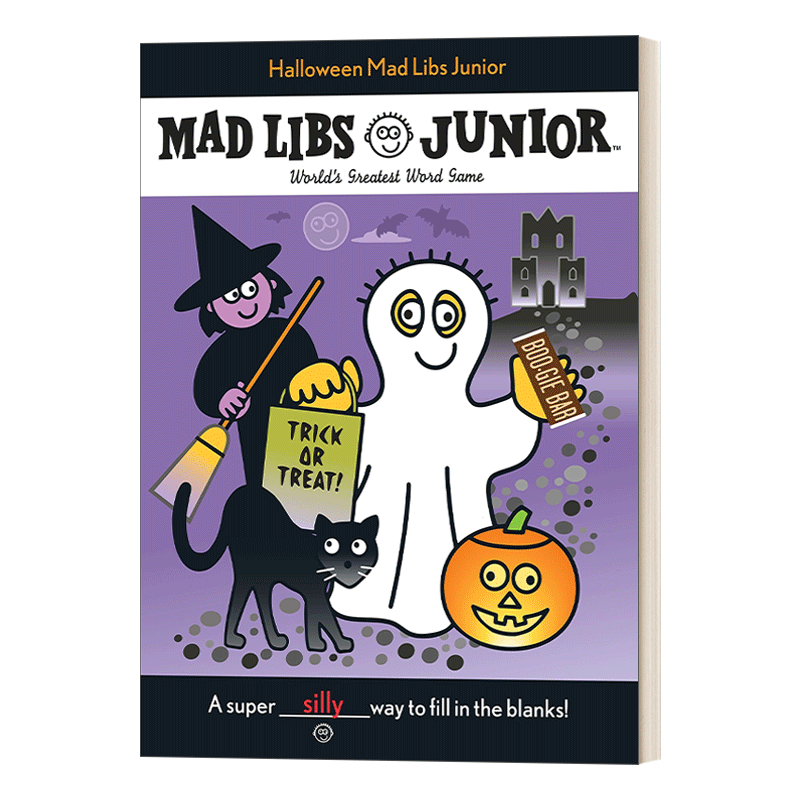 进口原版 Halloween Mad Libs Junior World's Greatest Word Game 万圣节 儿童英语文字游戏 英文版 进口英语原版书籍 英文原
