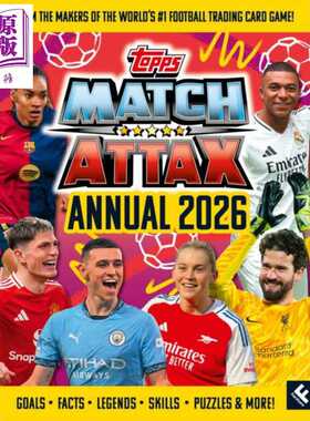 进口原版 *Match Attax年鉴2026 Match Attax Annual 2026 英文原版 Farshore 欧洲各大联赛 贝林汉姆 哈兰德 姆巴   FARSHORE