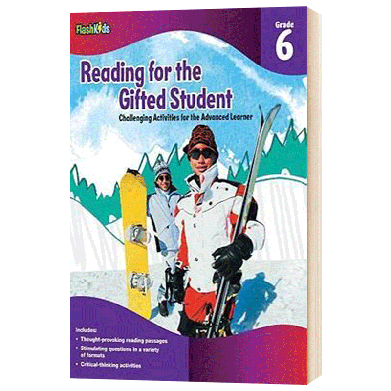 进口原版 天才学生阅读练习册六年级 英文原版 Reading for the Gifted Student Grade 6 英文版 Flash Kids 进口原版英语书籍