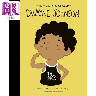 Big Lin Frances 演员 Little People 英文原版 Dwayne Dreams 故 进口原版 Johnson 进口儿童绘本 小人物大理想：巨石强森