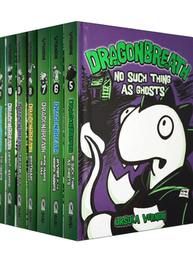 进口原版 Dragonbreath 龙吸系列5-11册 精装 全彩儿童幽默漫画桥梁章节小说 中小学课外英语读物 Ursula Vernon 英文版 英文原