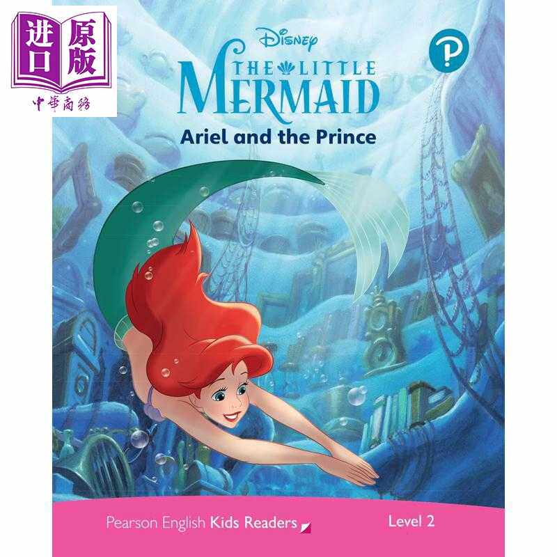 进口原版 *英文原版 级别2 迪士尼儿童读物 小美人鱼与王子 含音频Level 2 Disney Kids Readers Ariel and the Pri   Pearson