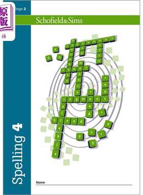 进口原版 *英国S&S教辅 Spelling 4 拼写 4 8-9岁适用 英文原版 英语单词字母识别  附答案   Schofield and Sims