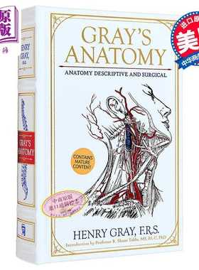 进口原版 *格雷的解剖学 解剖学描述性和外科手术 Grays Anatomy Anatomy Descriptive and Surgical 英文原版 Henr   Canterbury
